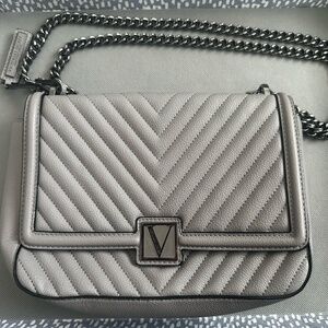 Gray Victoria Secret Quilted Bag - Never used